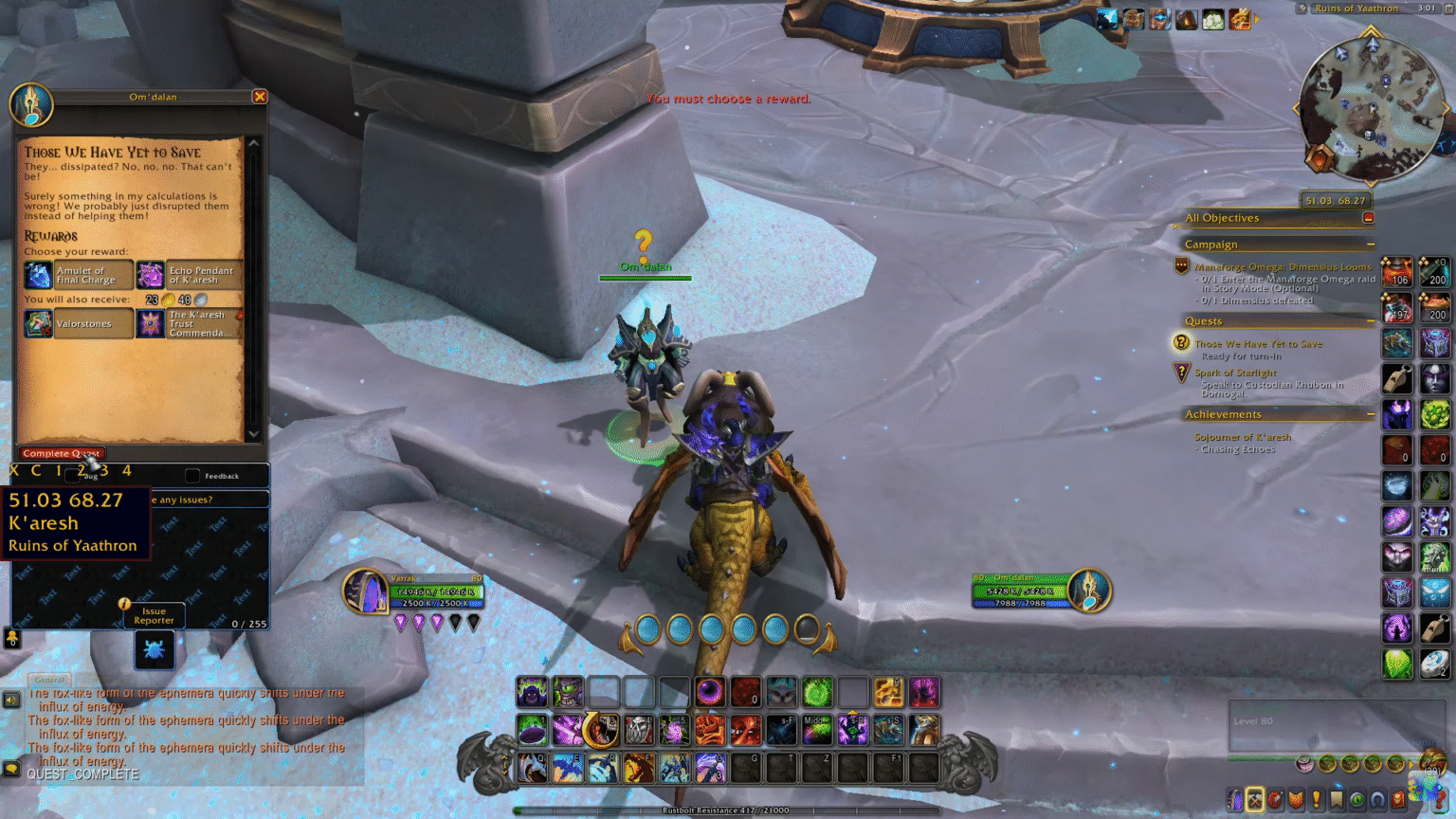 Om dalan quest World of Warcraft