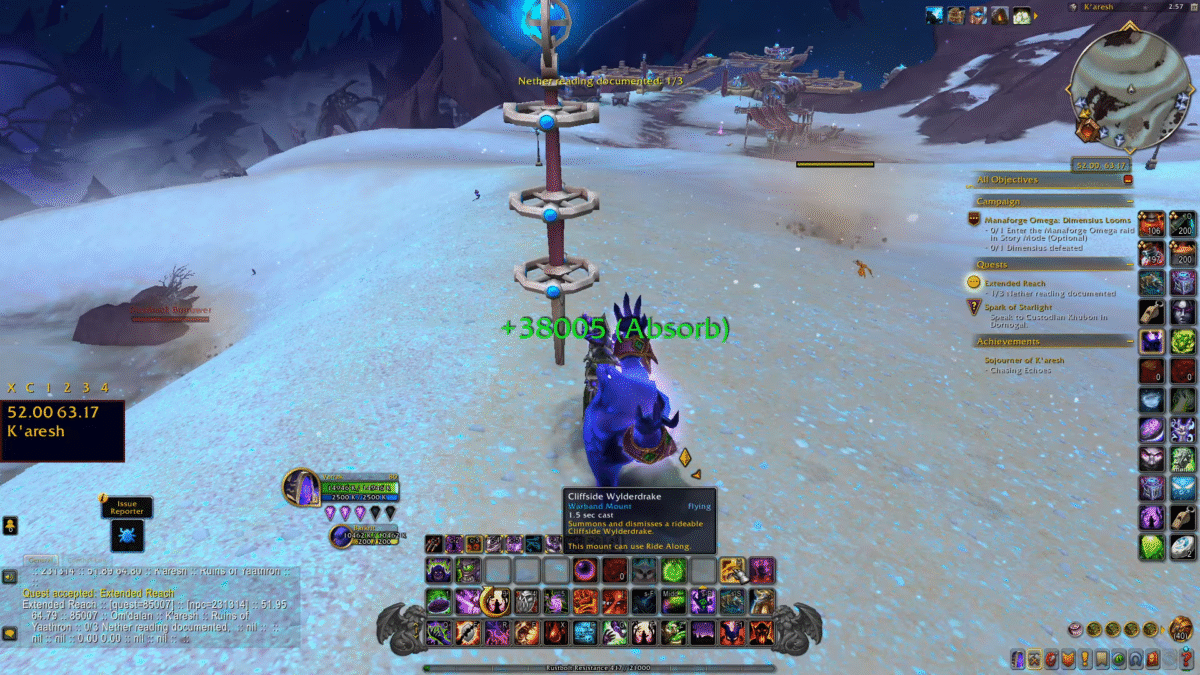 Pylon Nether reading World of Warcraft