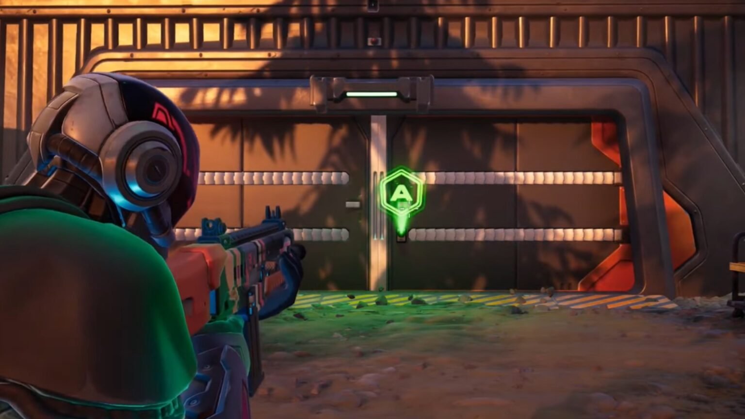 Fortnite screenshot featuring The Foundation at the O.X.R Bunker