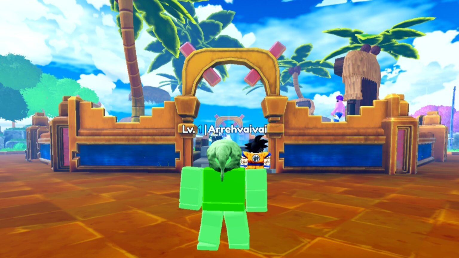 All Star Tower Defense X screenshot featuring a player at the All Star Lobby.