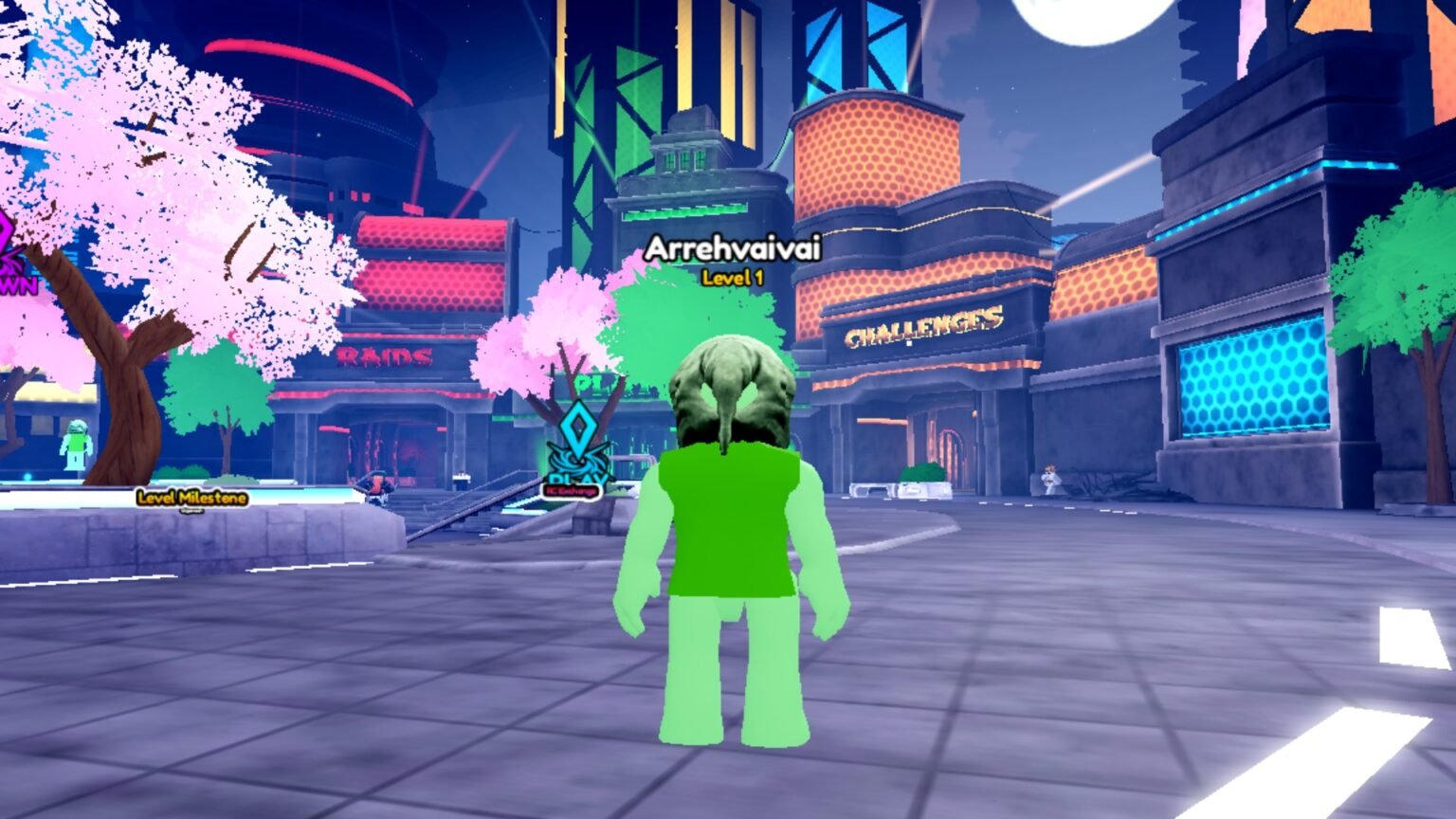 Anime Rangers X screenshot featuring a player inside the Rangers Lobby.