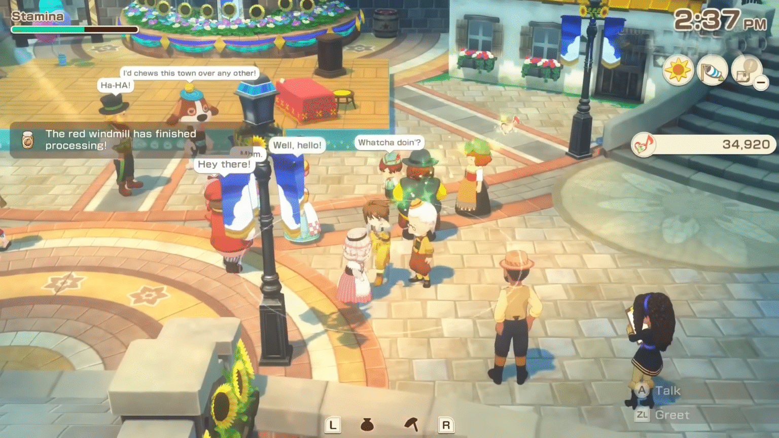 Story of Seasons Grand Bazaar People Gathering in Ceremony