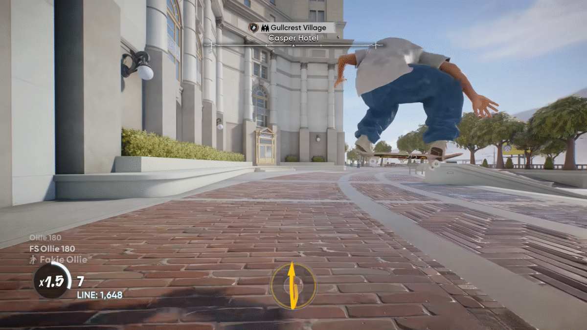 skate. performing a 360 spin on a flat surface