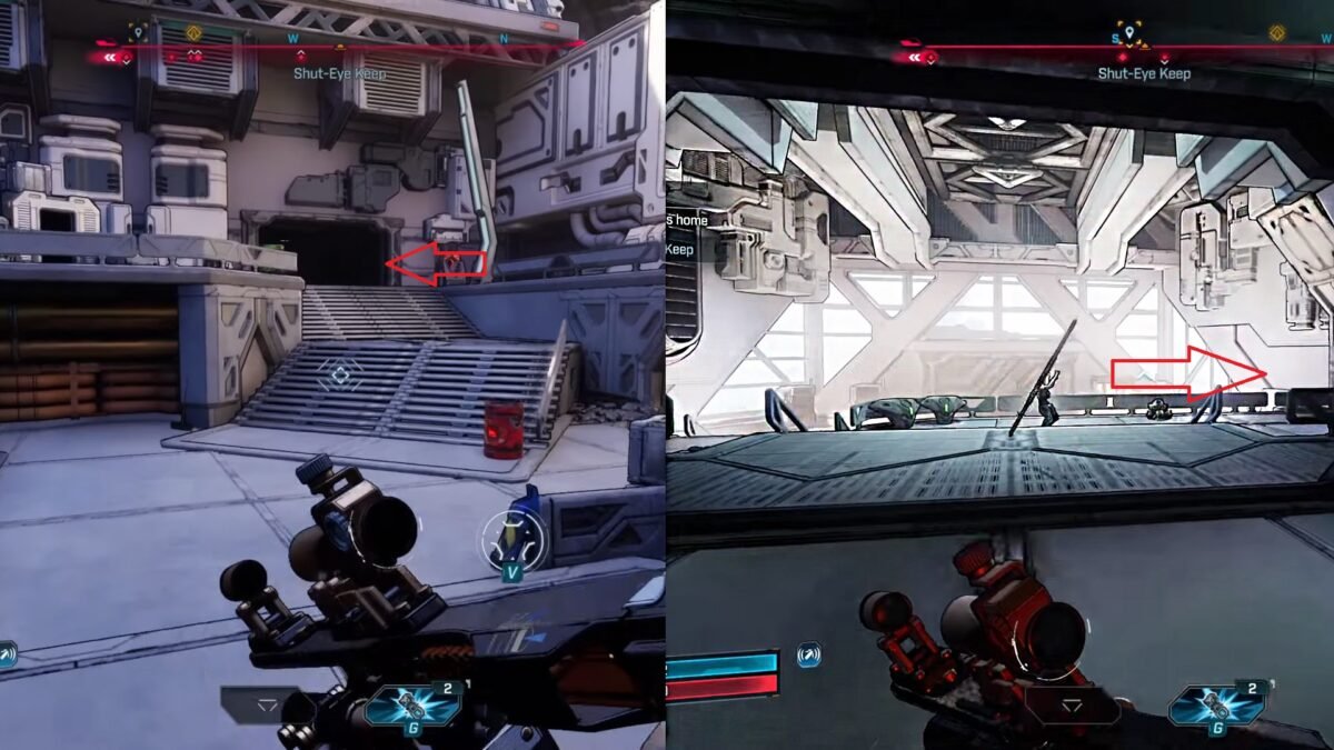 Borderlands 4 Navigation Inside Shut-Eye Keep Safehouse in Howl