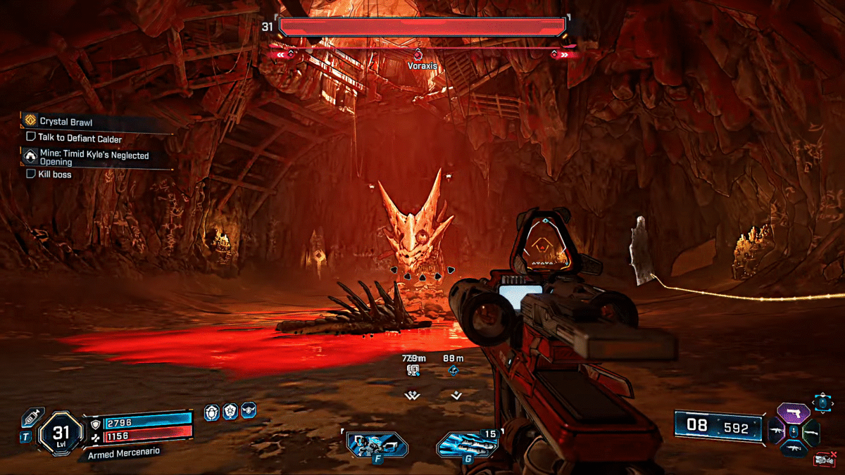 Borderlands 4 Voraxis Boss at Auger Mines Coastal Bonescape fadefields