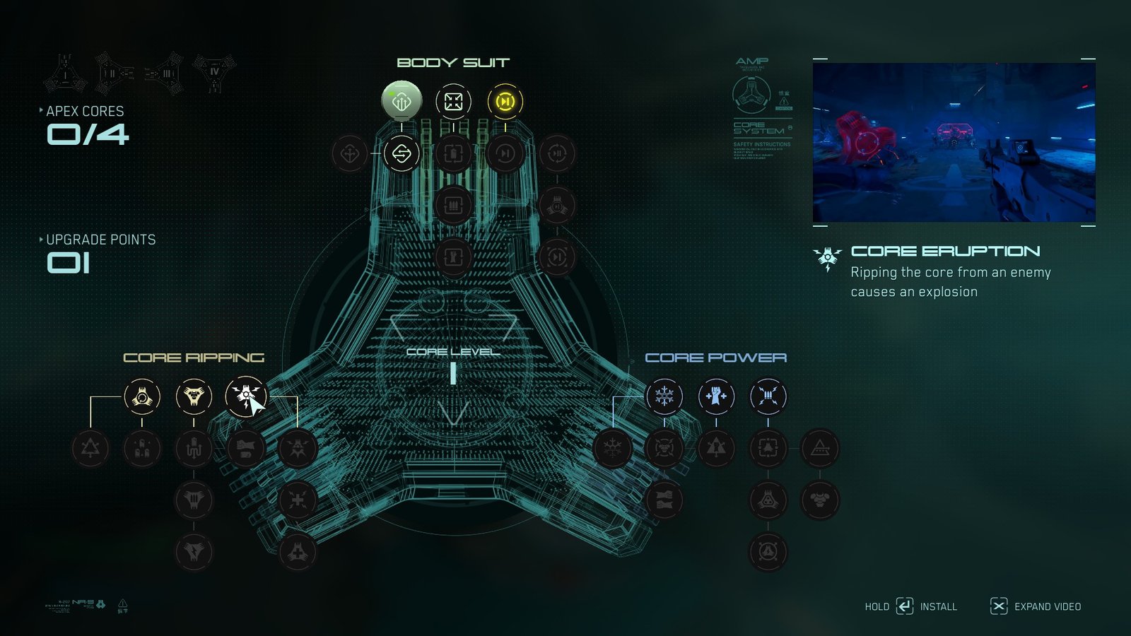 Core Eruption skill in Metal Eden