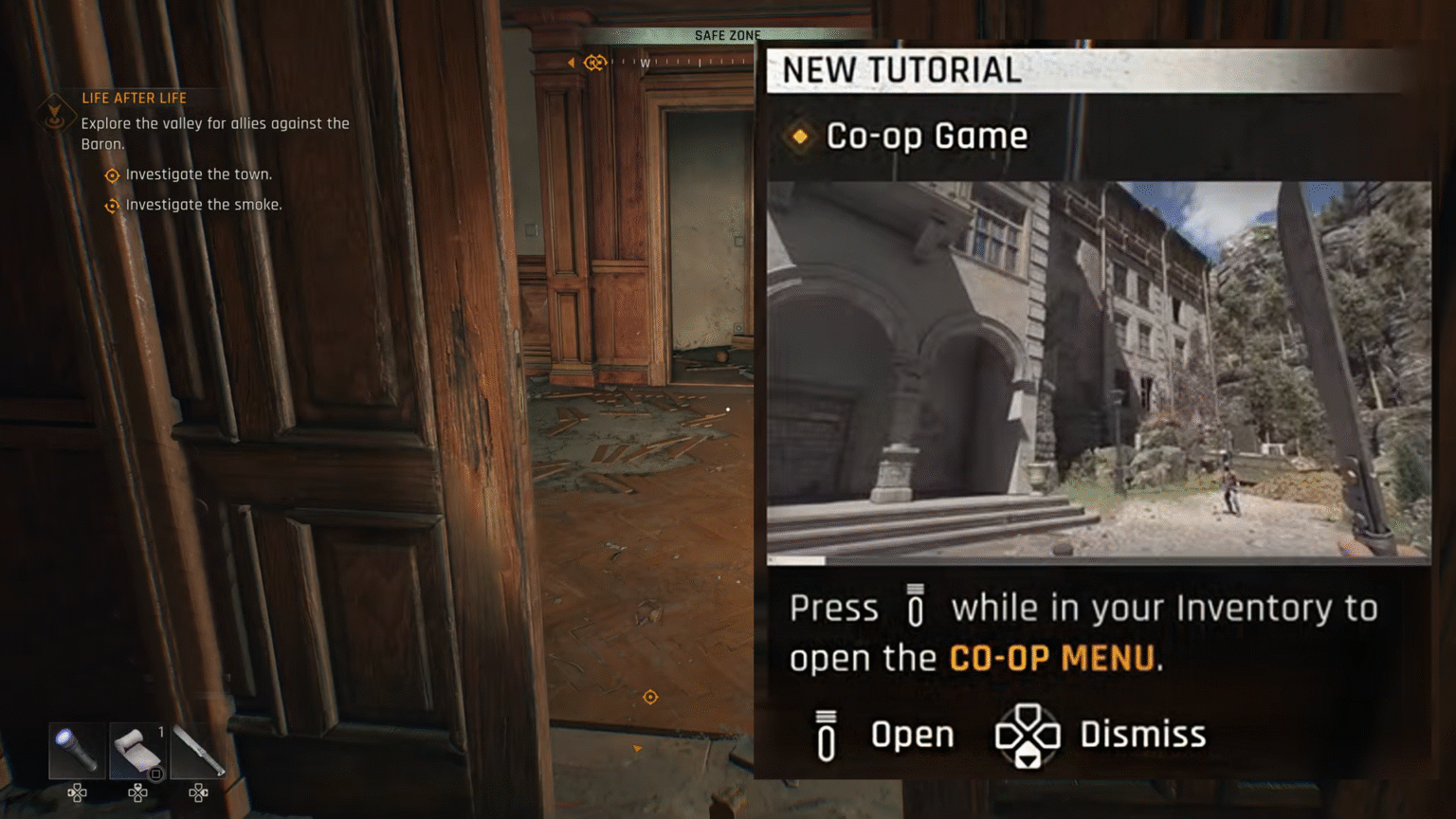 Dying Light The Beast Co Op Tutorial Prompt