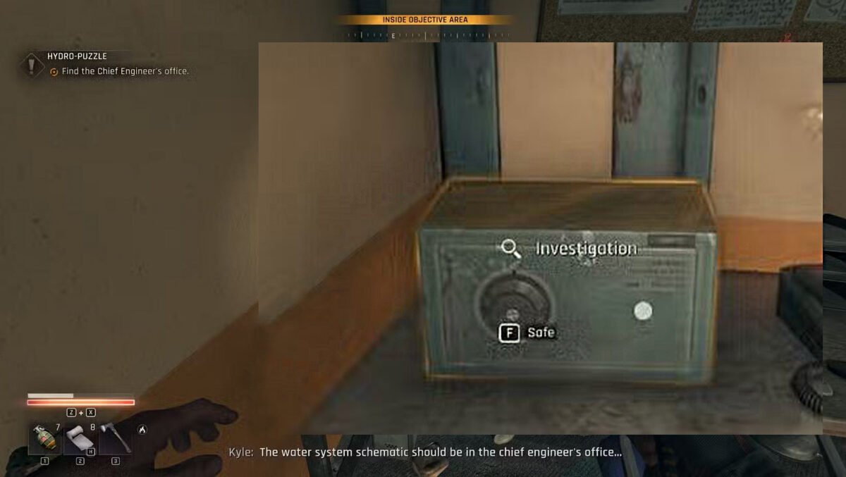 Dying Light The Beast Hydro Puzzle Safe Location Interaction