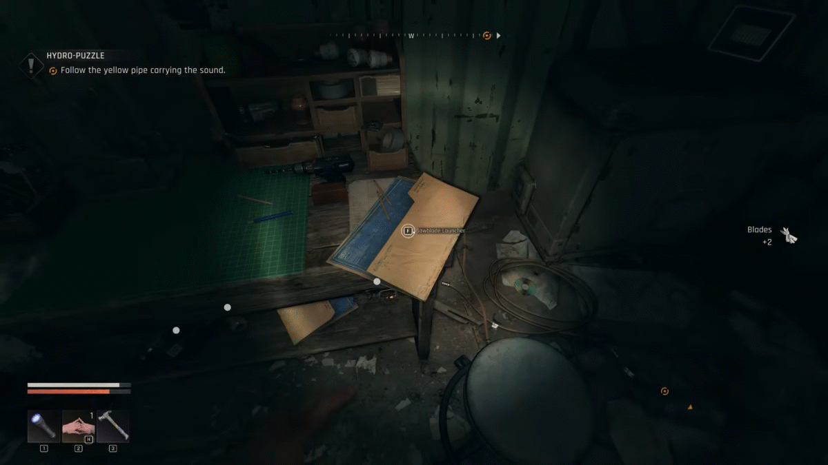 Dying Light the Beast Legendary Sawblade Launcher Blueprint Location (Silos Safe Zone)