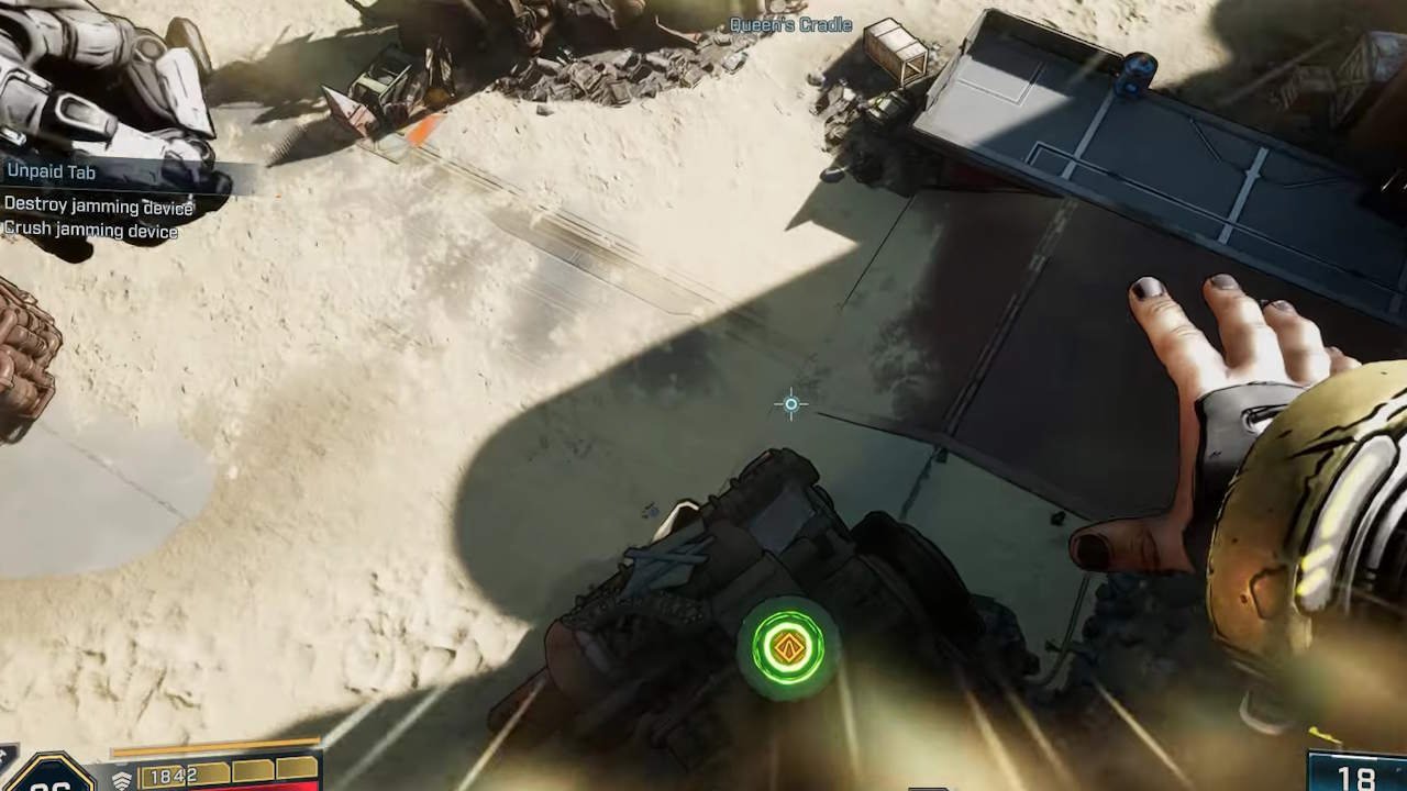 Ground Slamming the Jamming Device in Borderlands 4