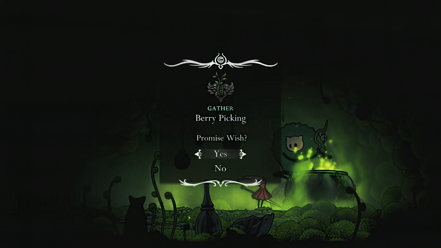 Hollow Knight Silksong Berry Picking Moss Druid Quest