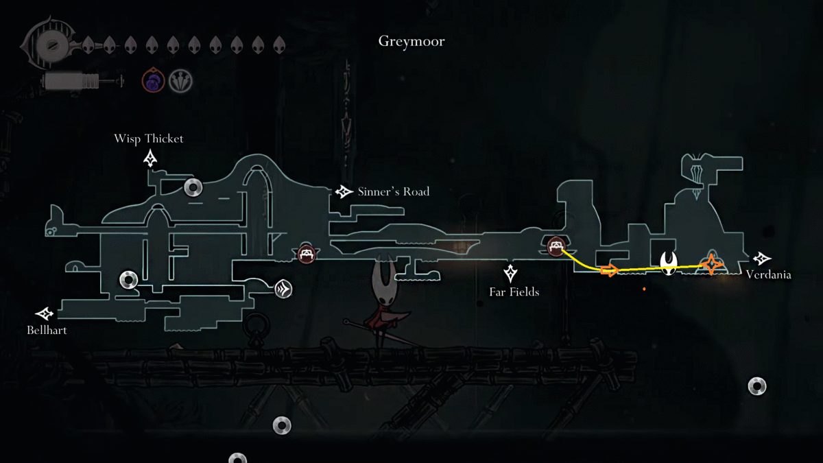 Hollow Knight Silksong Craw Summons Item Map Greymoor