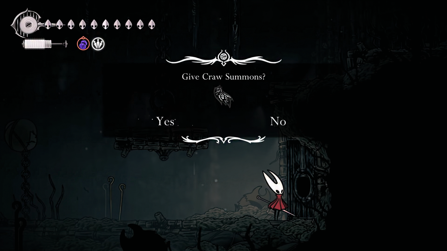 Hollow Knight Silksong Craw Summons Item Use