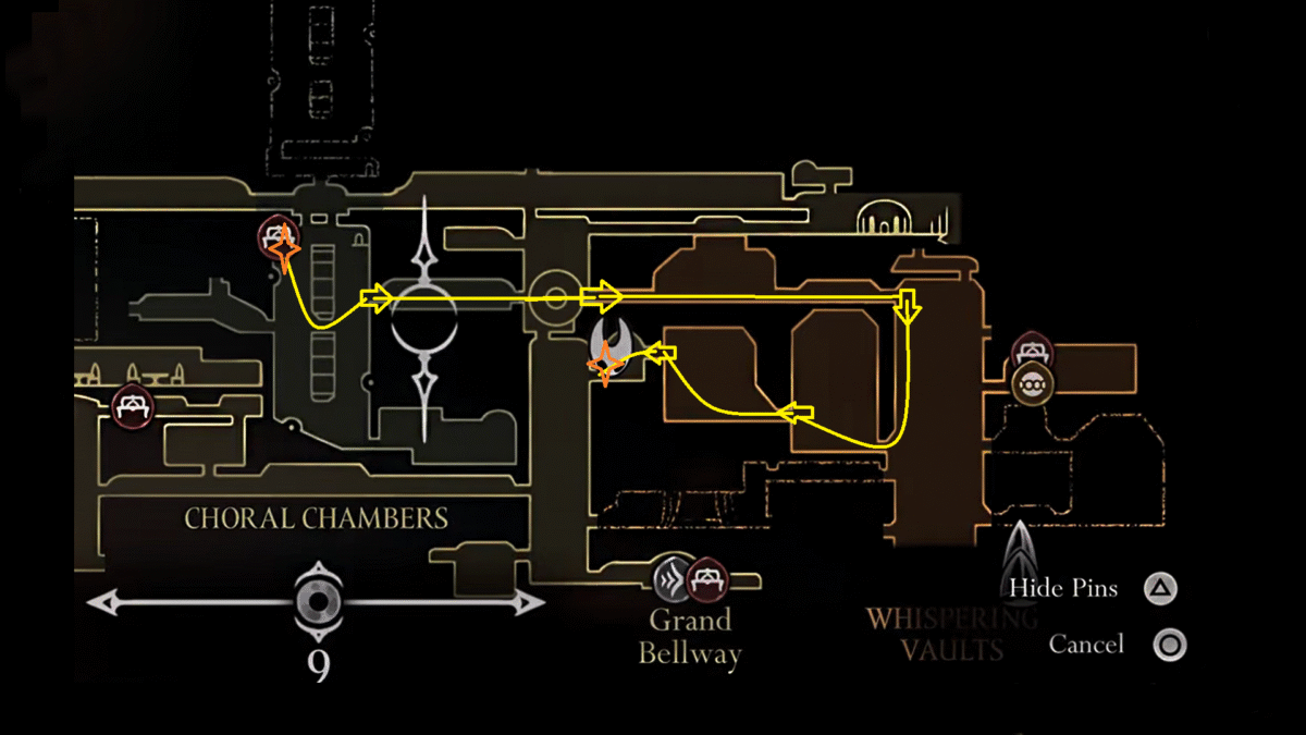 Hollow Knight Silksong, Map of Citadel