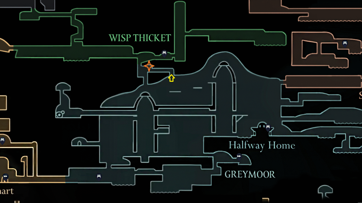 Hollow Knight Silksong Mister Mushroom Greymoor Map