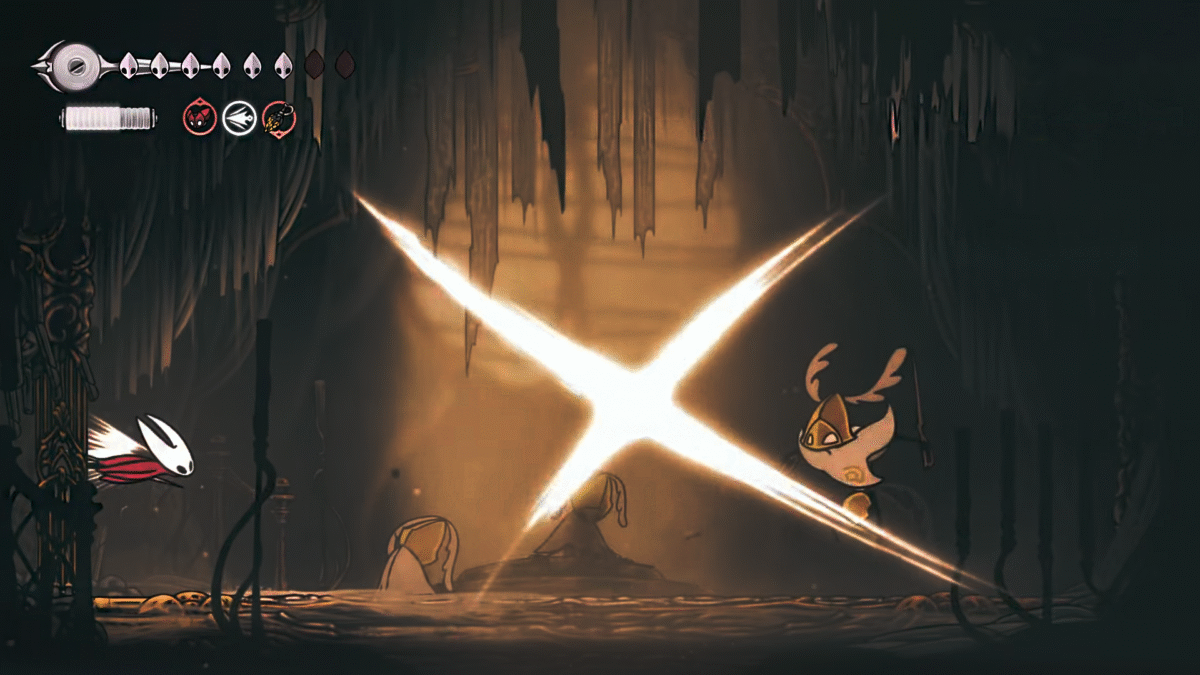 Hollow Knight Silksong - Second Sentinel Boss X Slash Move