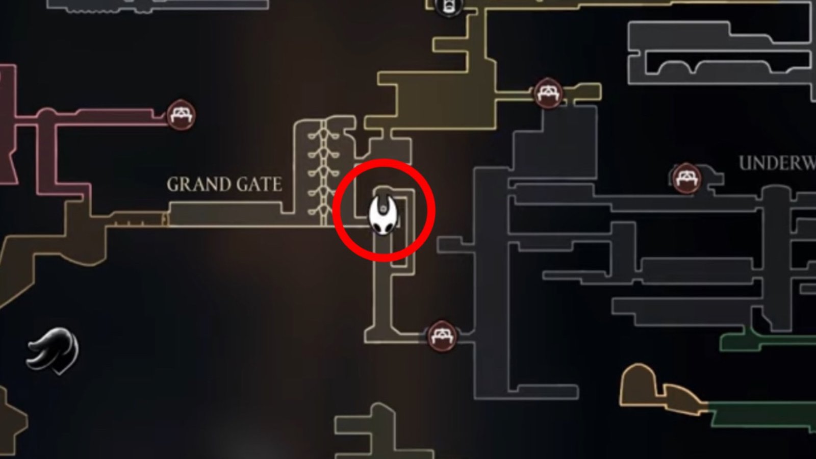 Silksong featuring the Grand Gate Map Location
