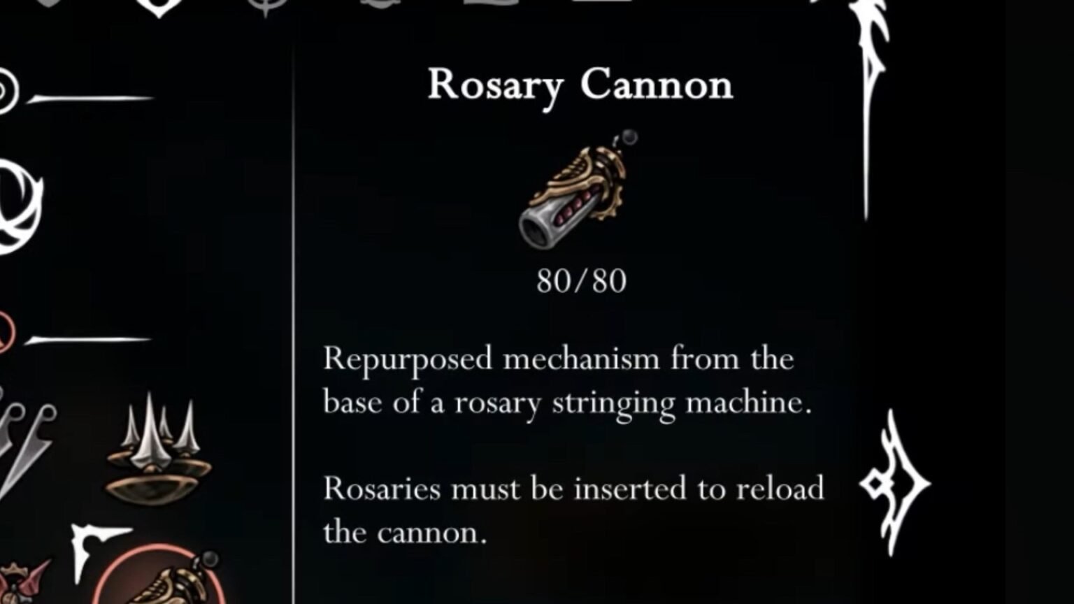 Hollow Knight: Silksong Rosary Cannon Location and Use.