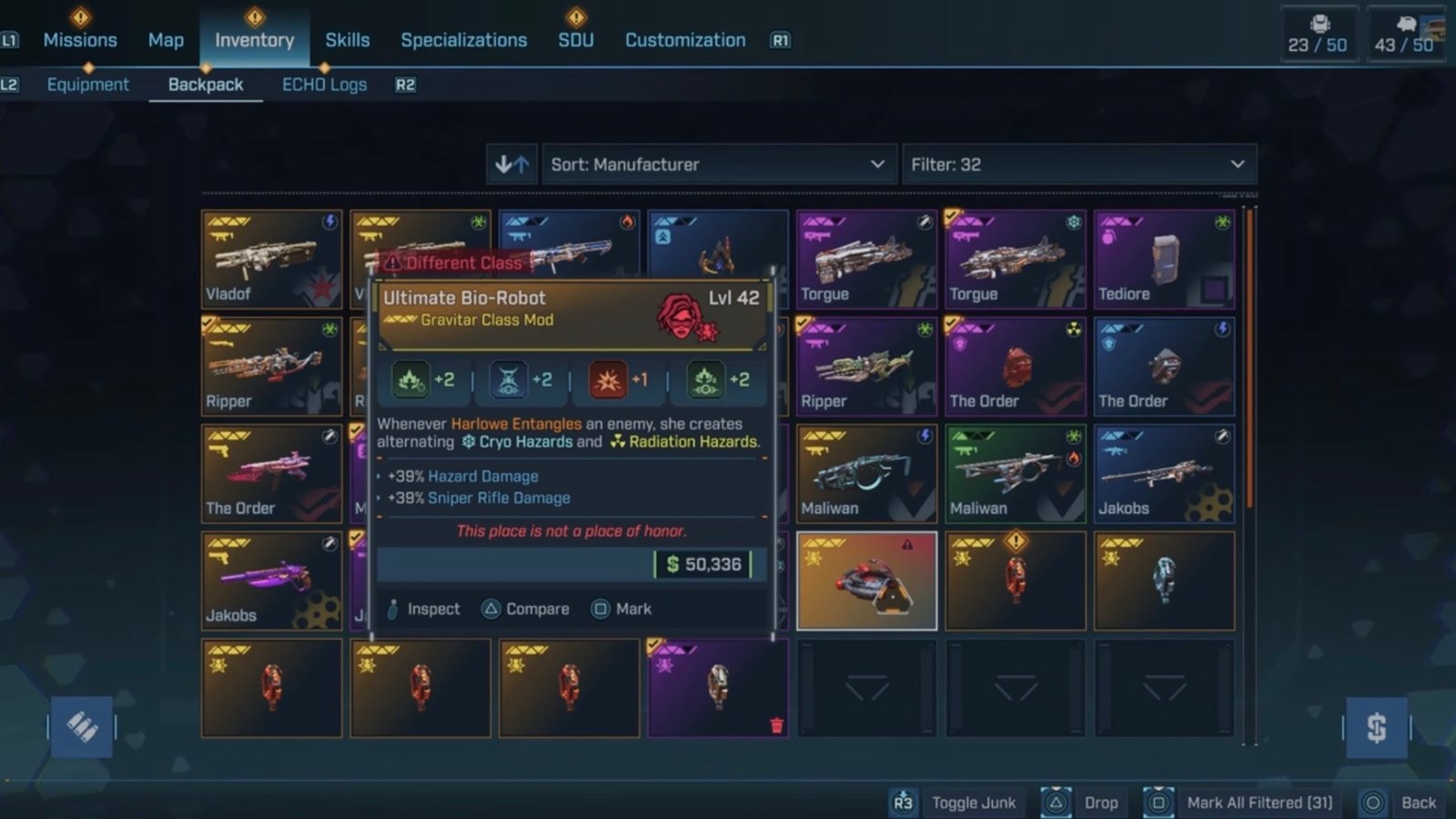 Borderlands 4 Bio-Robot.