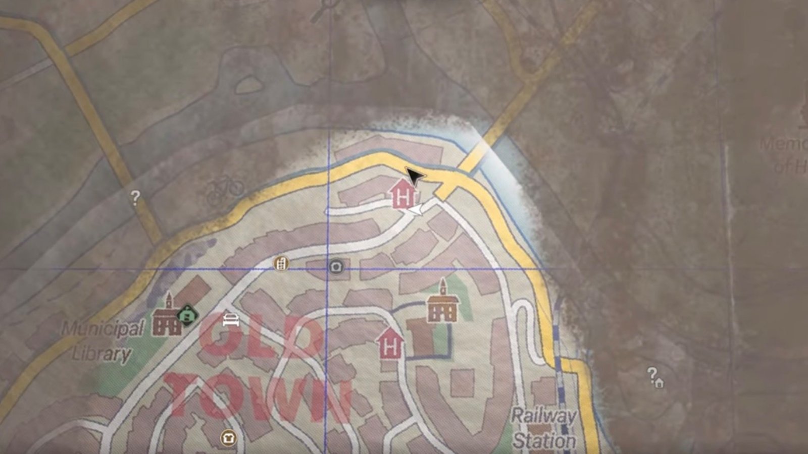 Dying Light: The Beast featuring the Orange Hotel location on the map.