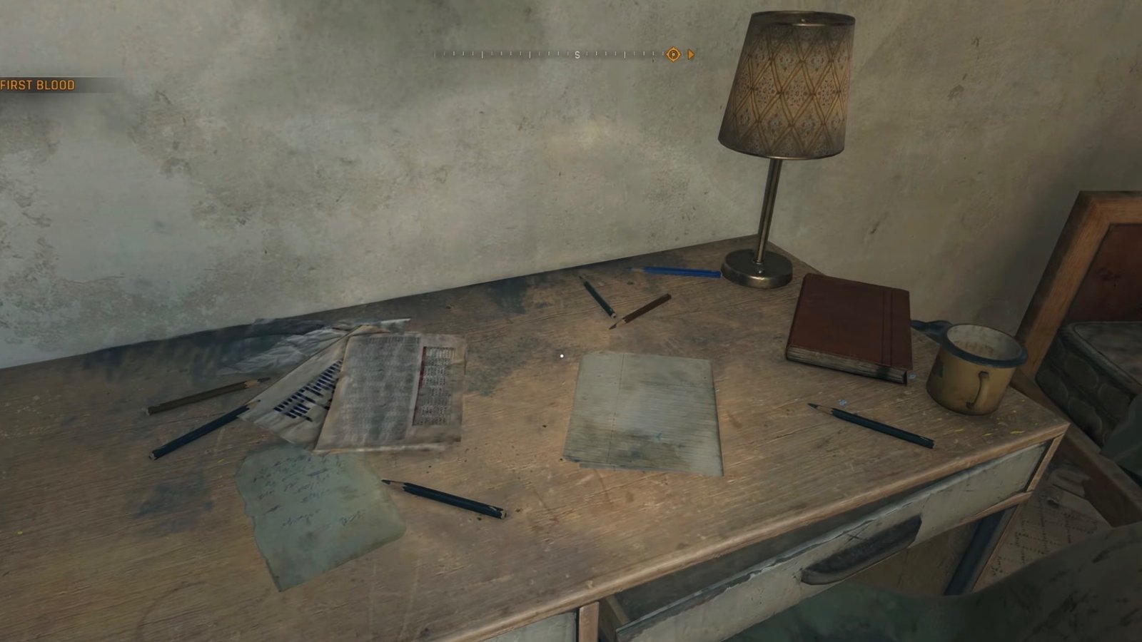 Dying Light: The Beast featuring the notes inside the Orange Hotel.