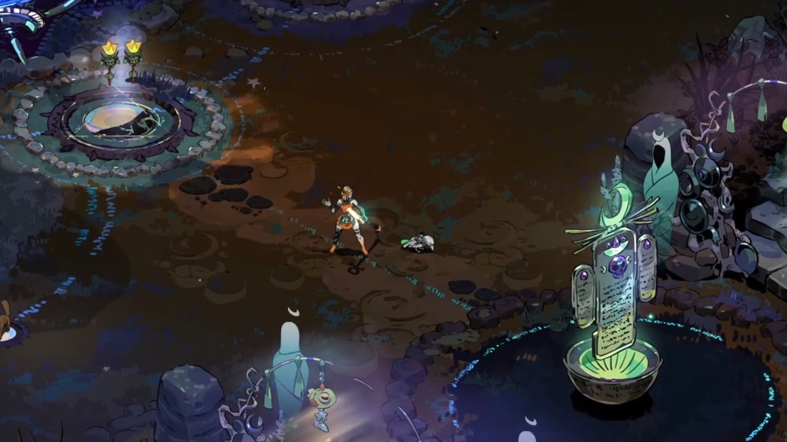 Hades 2 screenshot featuring Raki the Raven Animal Familiar.