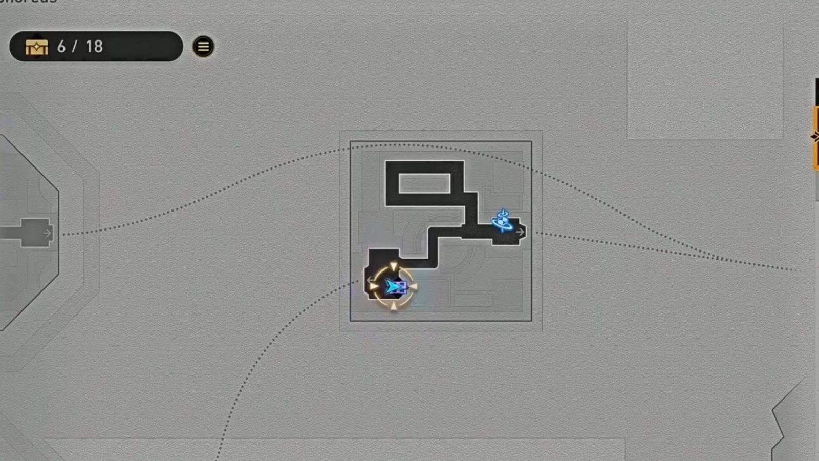 HSR Universal Matrix seventh Treasure Chest map location.