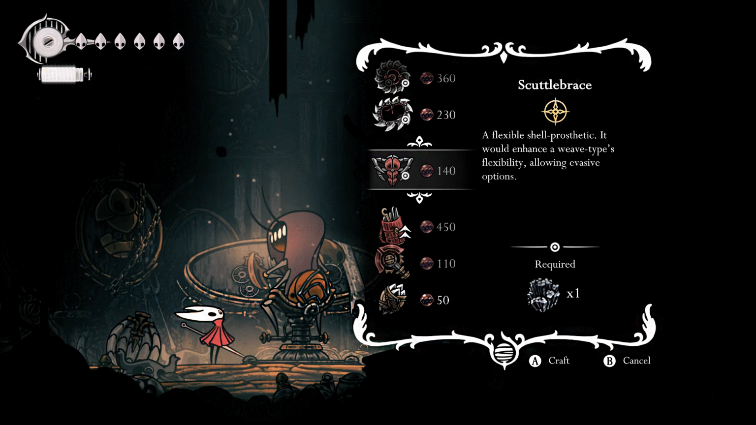 Hollow Knight Silksong Underworks Twelfth Architect vendor
