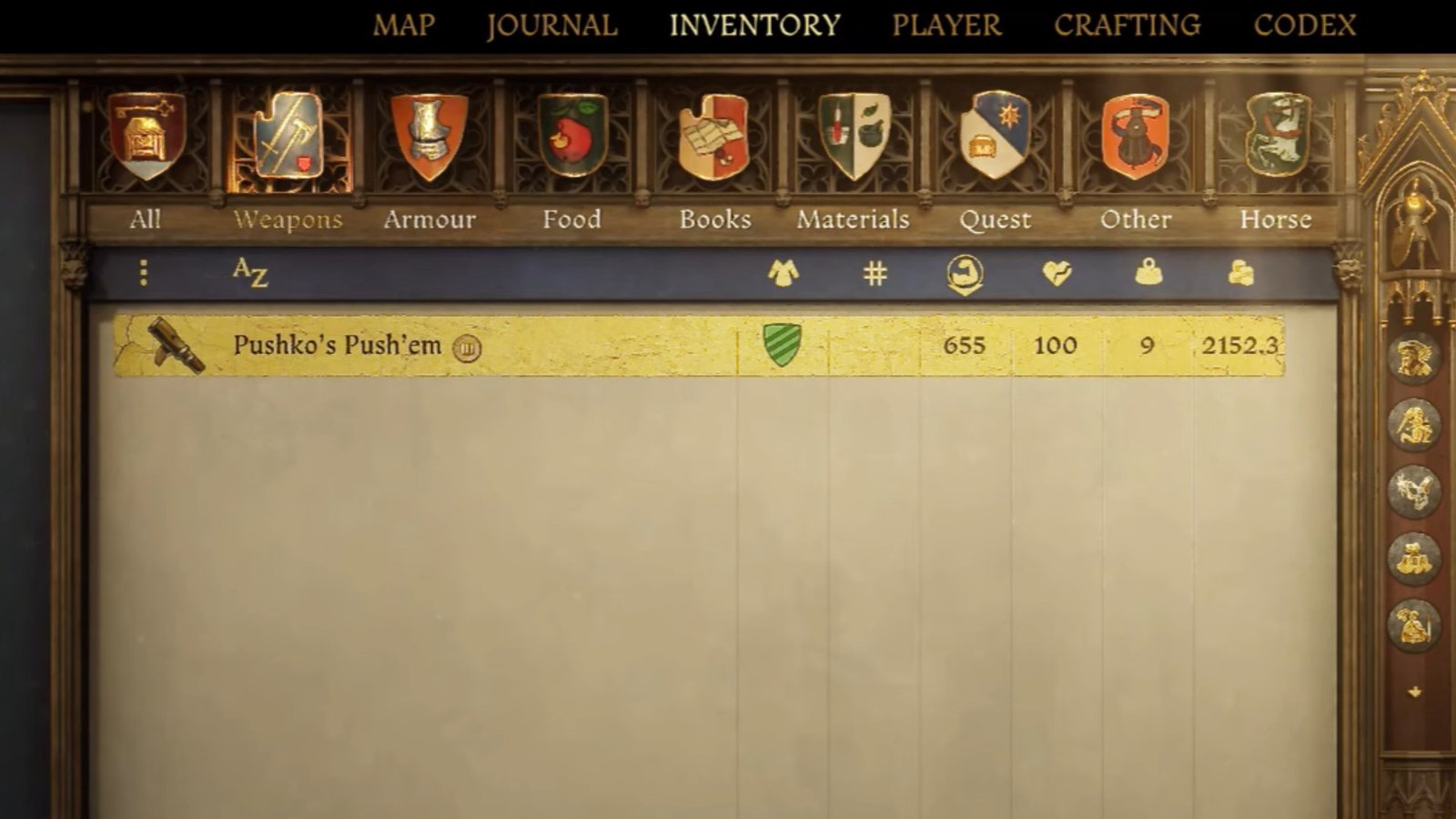 Legacy of the Forge Pushko's Push'em.