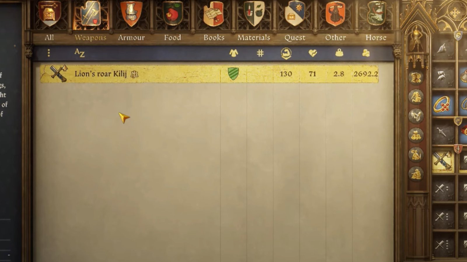 Legacy of the Forge Lion's Roar Kilij.