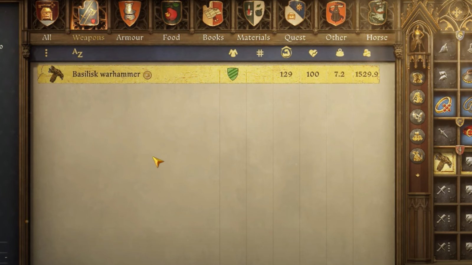 Legacy of the Forge St. Basilisk Warhammer.