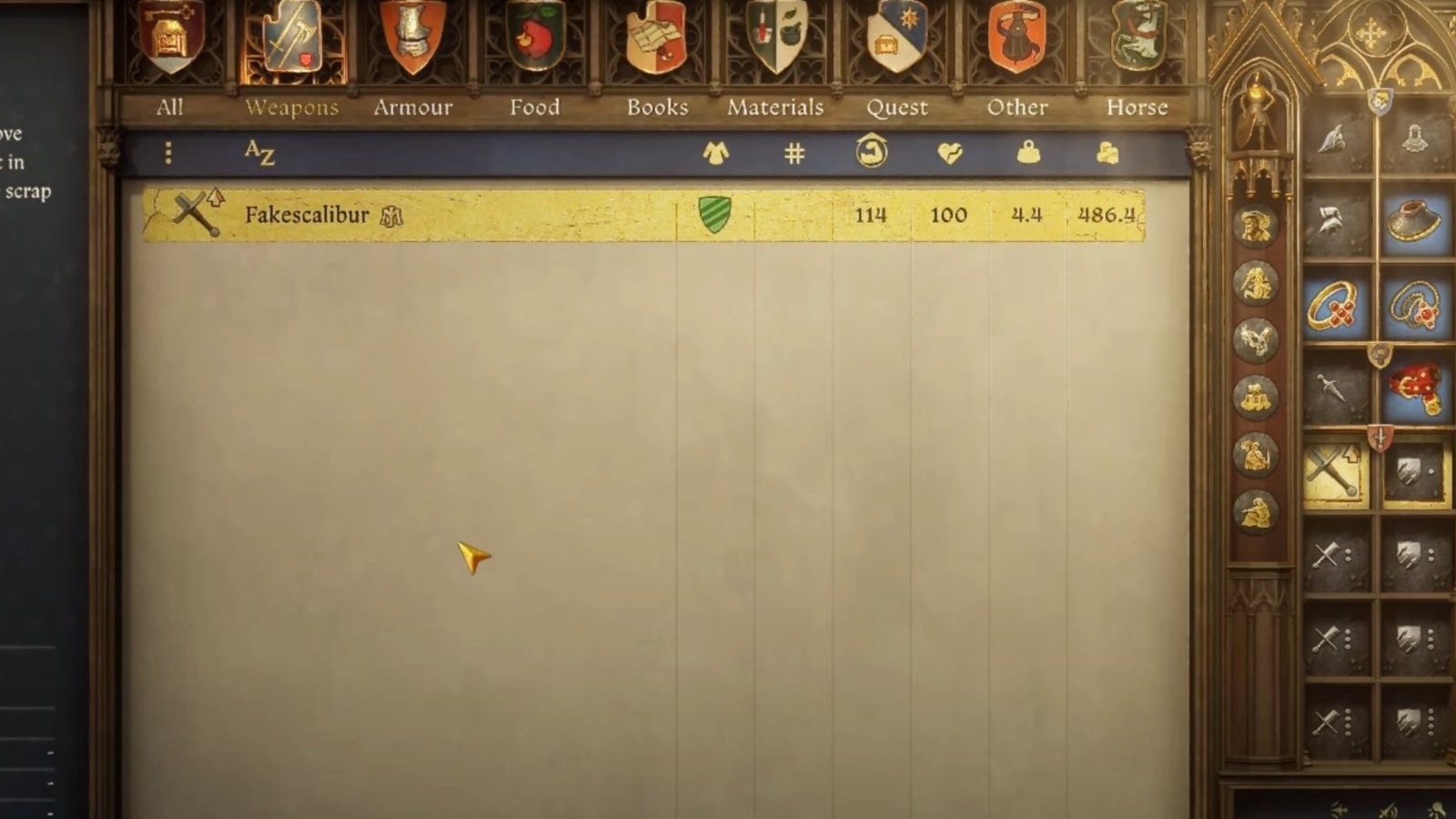 Legacy of the Forge Fakescalibur.