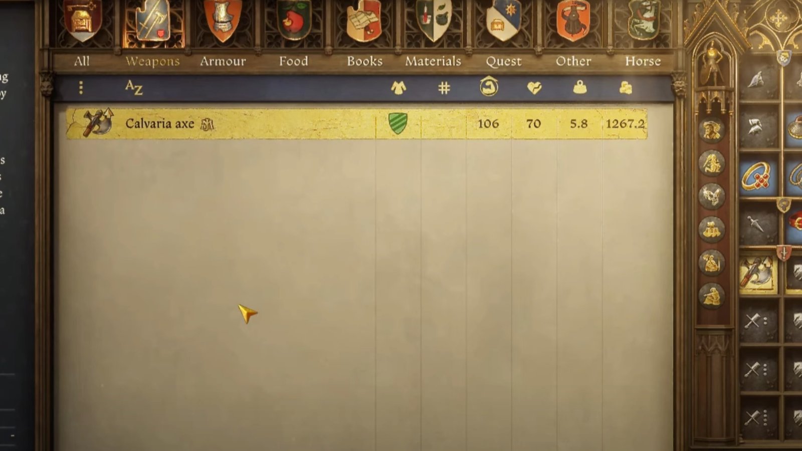 Legacy of the Forge Calvaria Axe.