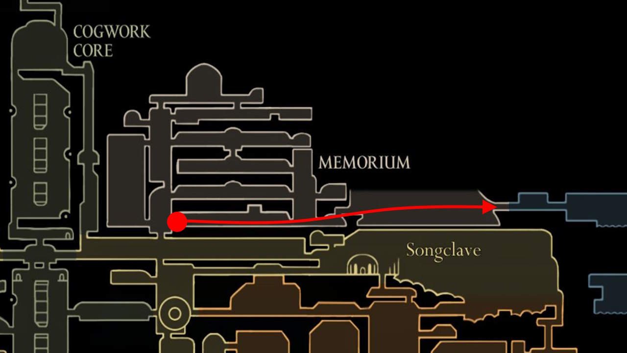 The Putrified Duct location in Hollow Knight: Silksong