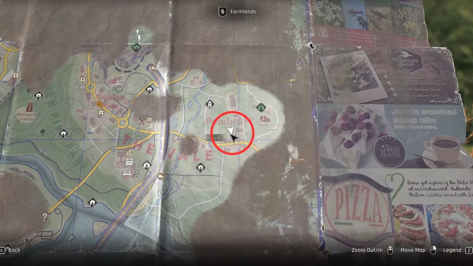 The Statement location on Map Dying Light The Beast