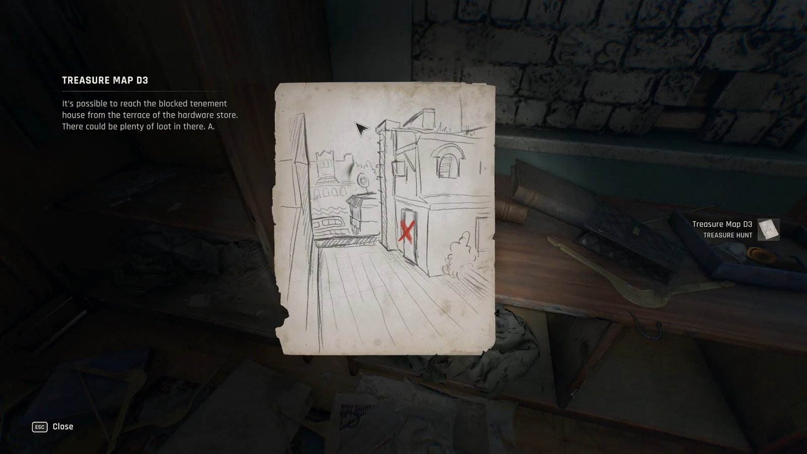 The Treasure Map D3 in Dying Light The Beast