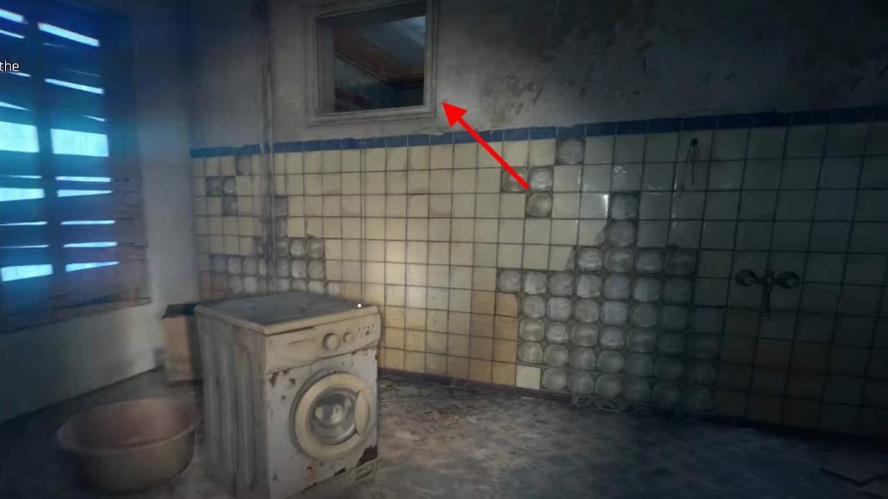 The hole in the wall through which you enter and get treasure map D3