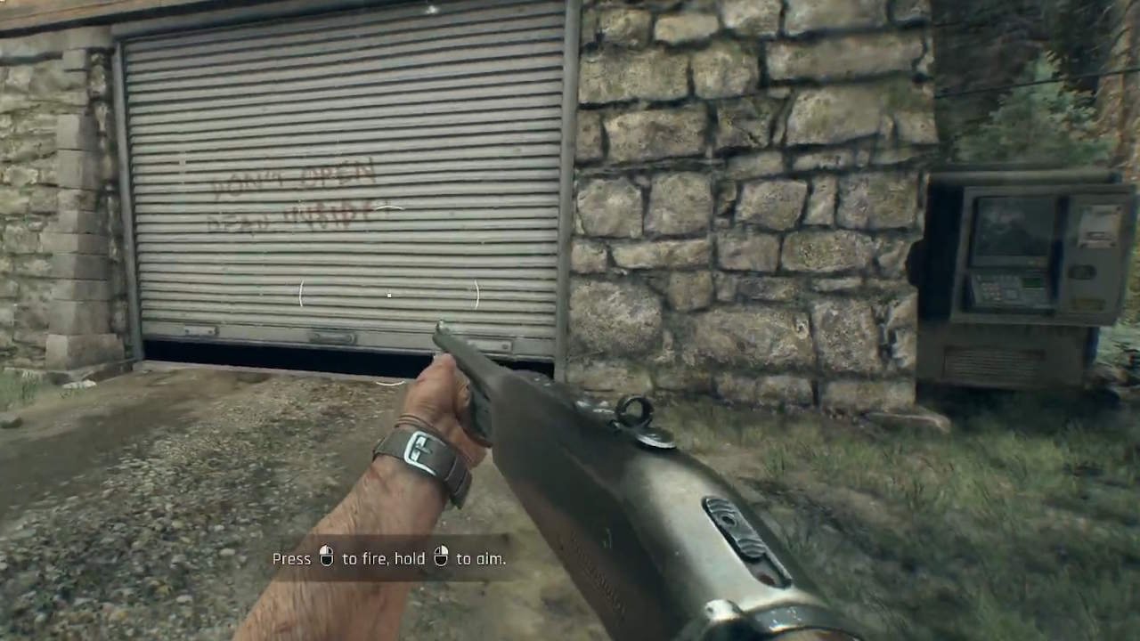 The shutter door opening in Dying Light: The Beast