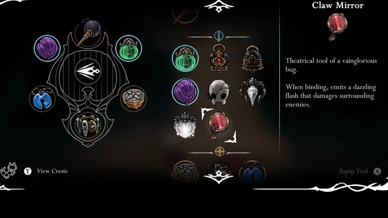 Claw Mirror on defeating Trobbio in Silksong