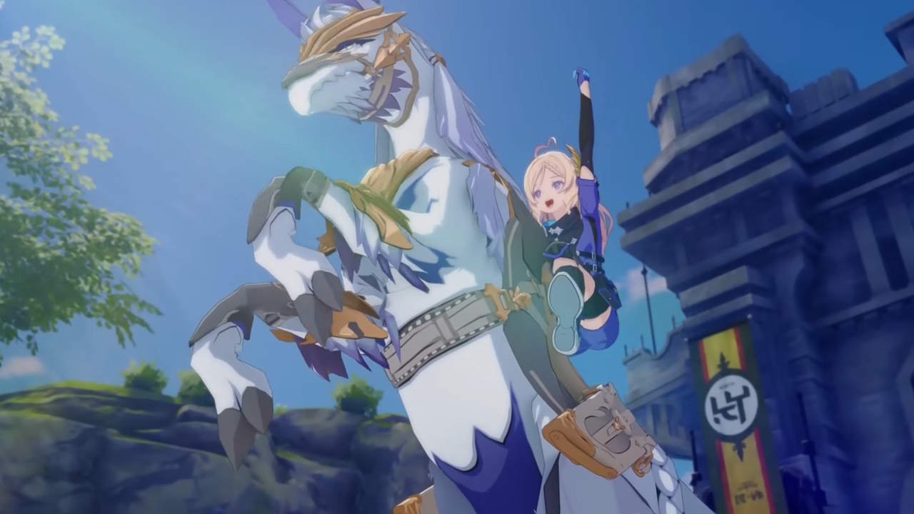 A Blue Protocol: Star Resonance screenshot featuring a girl riding a horse