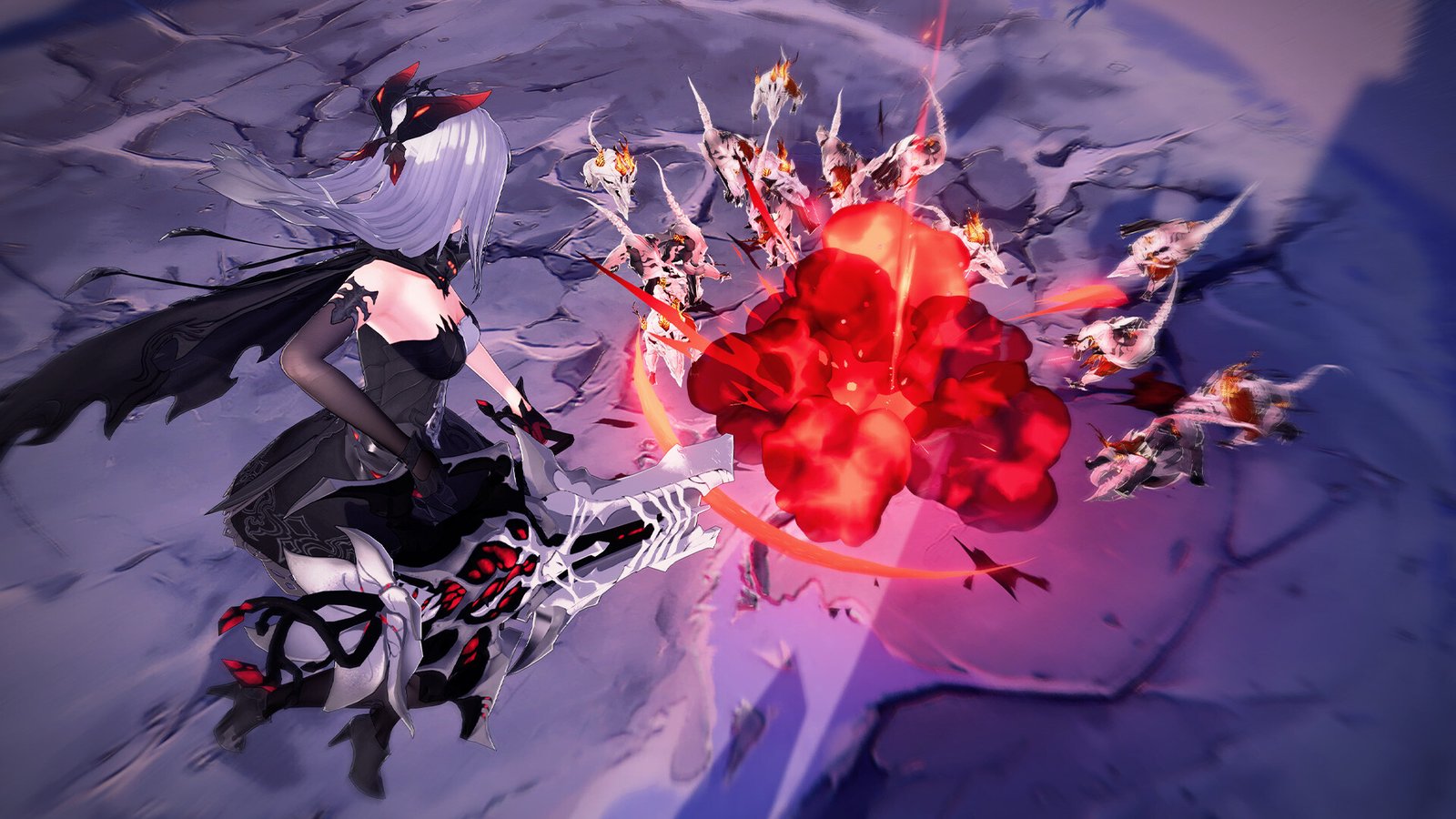 Duet Night Abyss featuring Berenica shooting at enemies.