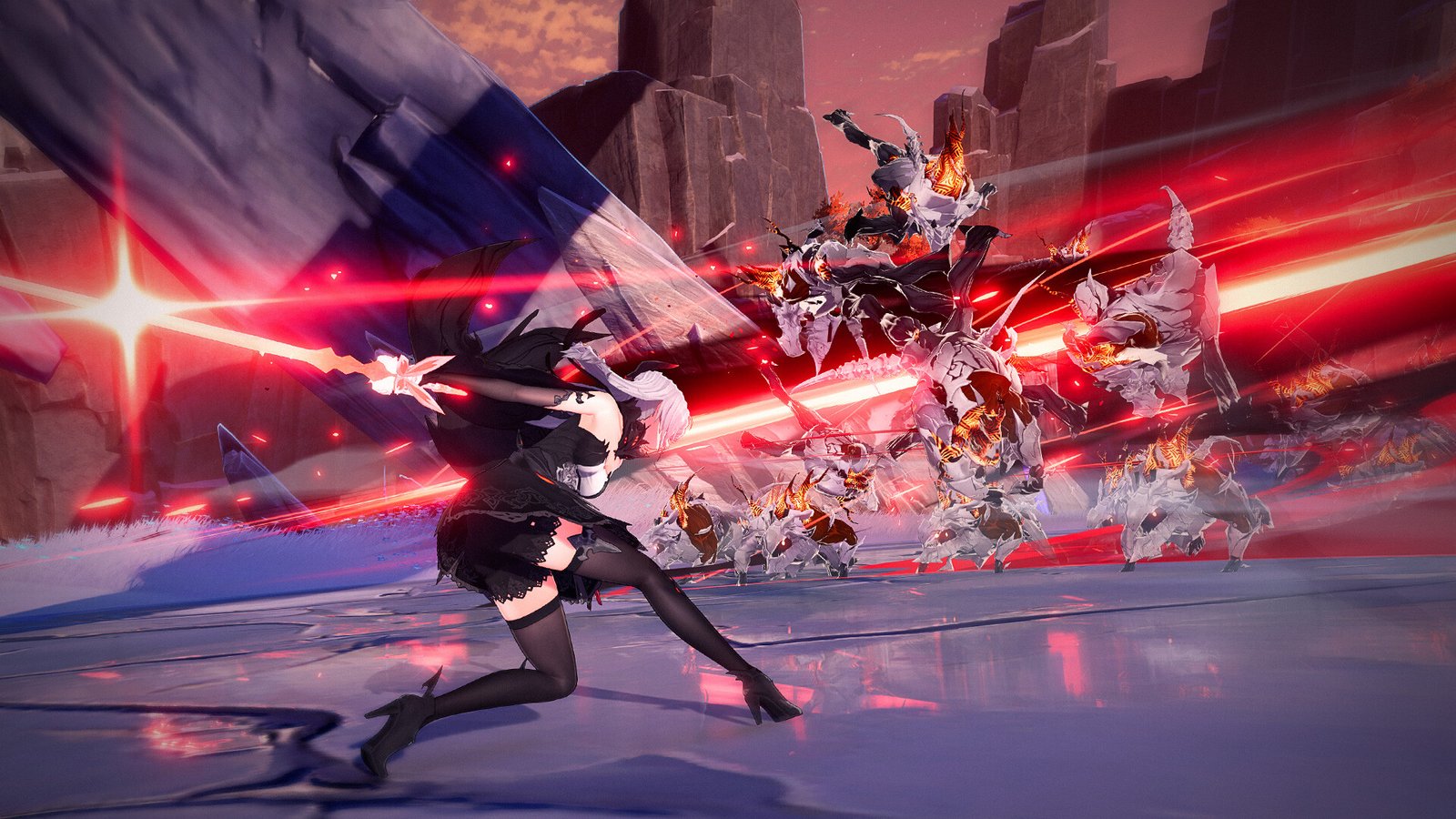 Duet Night Abyss featuring Berenica slicing down enemies.