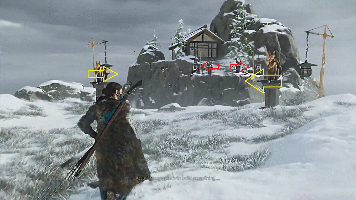 Ghost of Yotei Closed-Off Building Location at Shipwreck Shoal