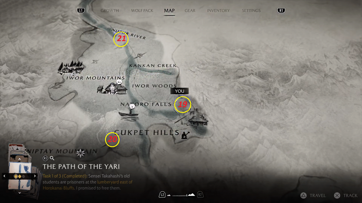 Ghost of Yotei Nayoro Wilds Anui Locations #1