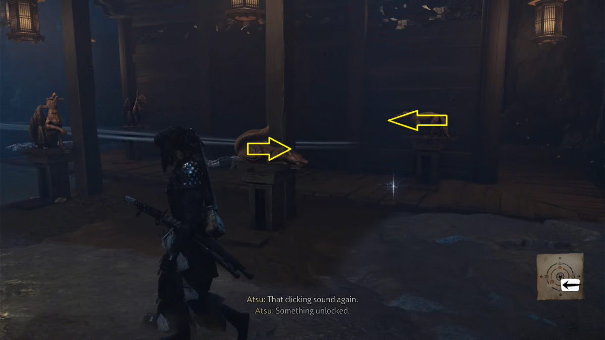 Ghost of Yotei Search the holding cells PUZZLE