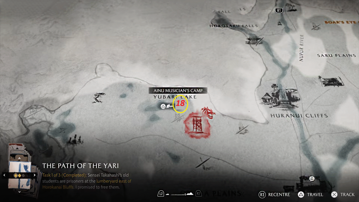 Ghost of Yotei Tokachi Range Map#3