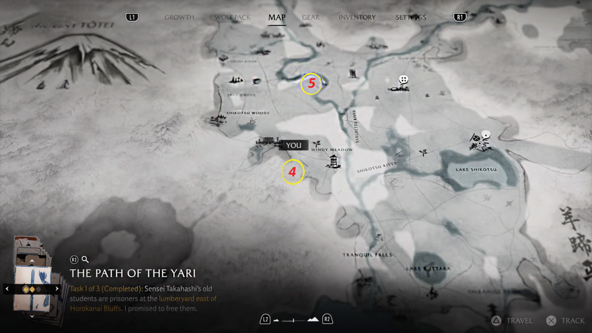 Ghost of Yotei Yotei Grasslands #2 AINU Locations on Map
