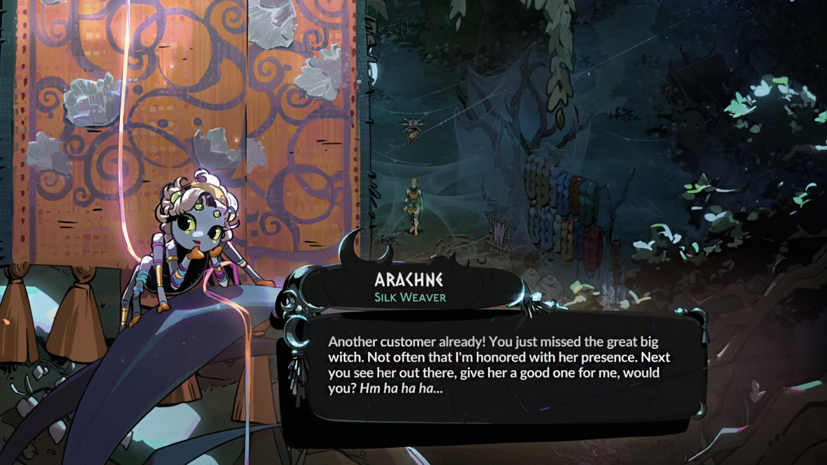 Hades 2 Arachne Dialogue Entry 9 Silk & Spitefulness Achievement Prophecy