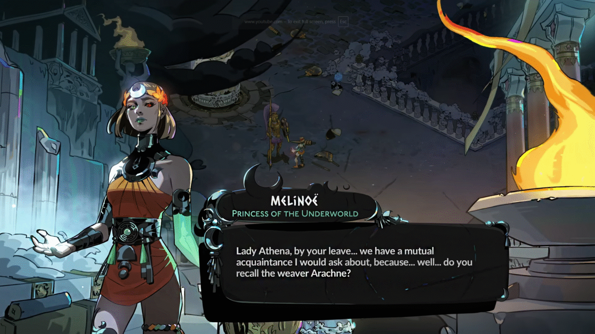 Hades 2 Arachne Dialogue Entry12 Silk & Spitefulness Achievement Prophecy