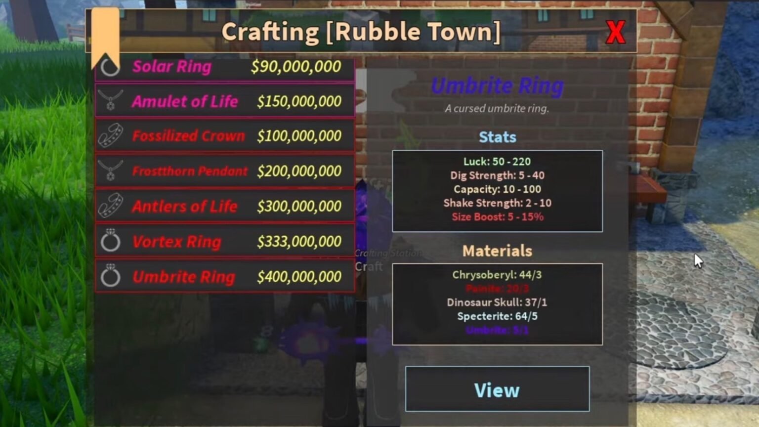 How To Craft Umbrite Rings In Prospecting Abyssal Depths Update.